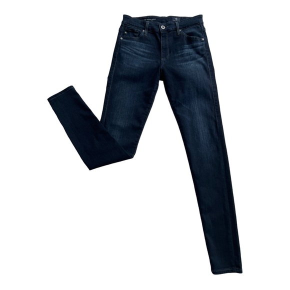 AG Adriano Goldschmied Dark Wash The Farrah High-Rise Skinny Size 27 - Picture 3 of 9